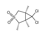 6,6-dichloro-1,2-exo,5-trimethyl-3-thiabicyclo[3.1.0]hexane 3,3-dioxide结构式