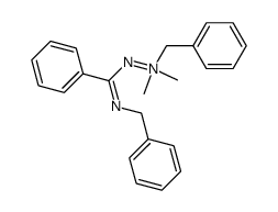 2-benzyl-1-((benzylimino)(phenyl)methyl)-2,2-dimethylhydrazin-2-ium-1-ide结构式