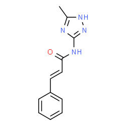 2-Propenamide,N-(5-methyl-1H-1,2,4-triazol-3-yl)-3-phenyl-(9CI)结构式