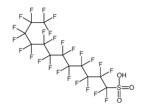 1,1,2,2,3,3,4,4,5,5,6,6,7,7,8,8,9,9,10,10,11,11,12,12,12-pentacosafluorododecane-1-sulphonic acid Structure