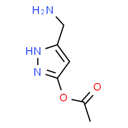 Pyrazol-3-ol,5-(aminomethyl)-,acetate (ester) (8CI)结构式