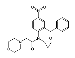 N-(2-benzoyl-4-nitrophenyl)-N-cyclopropyl-2-morpholin-4-ylacetamide结构式