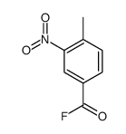 Benzoyl fluoride, 4-methyl-3-nitro- (9CI) Structure