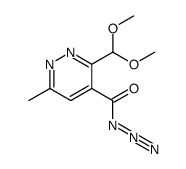 azidocarbonyl-4 dimethoxymethyl-3 methyl-6 pyridazine Structure