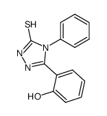 4-phenyl-5-(2'-hydroxyphenyl)-3-mercapto-1,2,4-triazole结构式