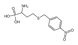 1-Amino-3-p-nitrobenzylthiopropanephosphonic acid结构式