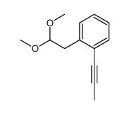1-(2,2-dimethoxyethyl)-2-prop-1-ynylbenzene结构式