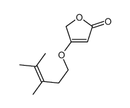 3-(3,4-dimethylpent-3-enoxy)-2H-furan-5-one结构式