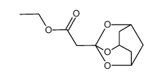 2-(2,4,10-Trioxa-adamant-3-yl)-essigsaeure-ethylester Structure