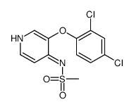 N-[3-(2,4-dichlorophenoxy)pyridin-4-yl]methanesulfonamide结构式