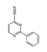 4-Pyrimidinecarbonitrile,2-phenyl-(9CI)结构式