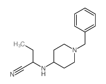 Butanenitrile,2-[[1-(phenylmethyl)-4-piperidinyl]amino]- structure