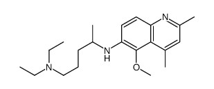 1-N,1-N-diethyl-4-N-(5-methoxy-2,4-dimethylquinolin-6-yl)pentane-1,4-diamine结构式