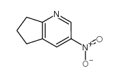 3-硝基-6,7-二氢-5-氢-环戊烷[B]吡啶结构式