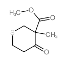 methyl 3-methyl-4-oxo-thiane-3-carboxylate结构式