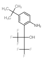 2-(2-amino-5-tert-butyl-phenyl)-1,1,1,3,3,3-hexafluoro-propan-2-ol structure