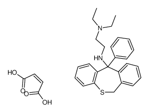 11-(2-Diethylaminoethylamino)-11-phenyl-6,11-dihydrodibenzo(b,e)thiepi n maleate Structure