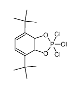 4,7-di-tert-butyl-3a,7a-dihydro-2,2,2-trichloro-1,3,2-benzodioxaphosphole结构式