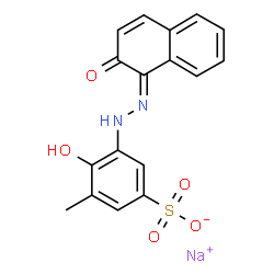 sodium 4-hydroxy-3-[(2-hydroxy-1-naphthyl)azo]-5-methylbenzenesulphonate Structure