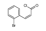 (2E)-3-(2-Bromophenyl)acryloyl chloride Structure