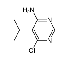6-氯-5-异丙基嘧啶-4-胺结构式