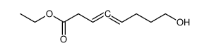 ethyl 8-hydroxyocta-3,4-dienoate结构式