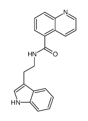 3-[β-(Quinoline-5'-carboxamido)ethyl]indole结构式