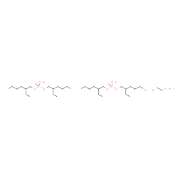 bis(2-ethylhexyl) hydrogen phosphate, compound with ethylenediamine (2:1) Structure