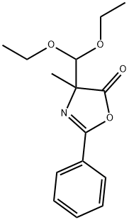 2-Oxazolin-5-one,4-(diethoxymethyl)-4-methyl-2-phenyl- (5CI)结构式