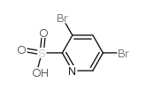 3,5-Dibromoyridine-2-sulfonic acid结构式