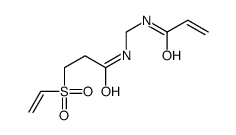 3-ethenylsulfonyl-N-[(prop-2-enoylamino)methyl]propanamide Structure