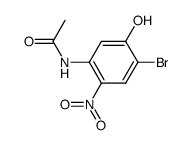 acetic acid-(4-bromo-5-hydroxy-2-nitro-anilide)结构式