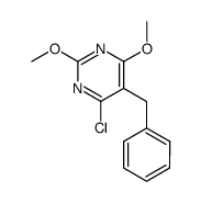 5-benzyl-4-chloro-2,6-dimethoxypyrimidine Structure