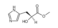 2-hydroxy-3-(1(3)H-imidazol-4-yl)-propionic acid methyl ester结构式