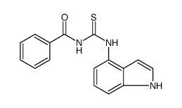 Benzamide, N-[(1H-indol-4-ylamino)thioxomethyl]结构式