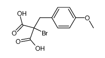 bromo-(4-methoxy-benzyl)-malonic acid结构式