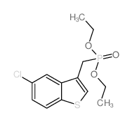 Diethyl [(5-chloro-1-benzothiophen-3-yl)methyl]phosphonate structure