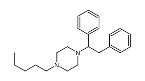 1-(1,2-diphenylethyl)-4-pentylpiperazine结构式