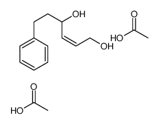 acetic acid,6-phenylhex-2-ene-1,4-diol Structure