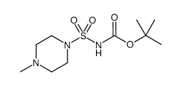 tert-butyl 4-methylpiperazin-1-ylsulfonylcarbamate结构式