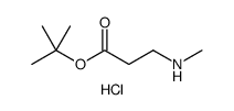 β-Alanine, N-methyl-, 1,1-dimethylethyl ester, hydrochloride结构式