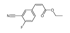 3-(3-cyano-4-fluorophenyl)-acrylic acid ethyl ester结构式