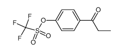 4-propionylphenol trifluoromethanesulfonate结构式