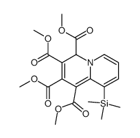 9-(Trimethylsilyl)-4H-chinolizin-1,2,3,4-tetracarbonsaeure-tetramethylester Structure