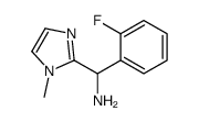 (2-fluorophenyl)-(1-methylimidazol-2-yl)methanamine结构式