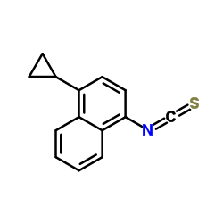 1-环丙基萘-4-基异硫氰酸酯结构式