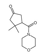 3,3-Dimethyl-4-(morpholin-4-ylcarbonyl)cyclopentanon Structure