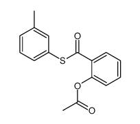 [2-(3-methylphenyl)sulfanylcarbonylphenyl] acetate Structure