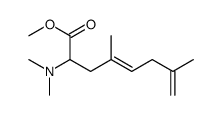 methyl 2-(dimethylamino)-4,7-dimethylocta-4,7-dienoate结构式