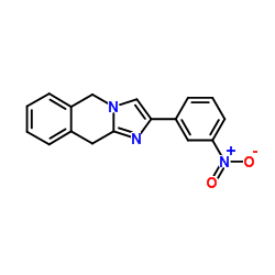 2-(3-Nitrophenyl)-5,10-dihydroimidazo[1,2-b]isoquinoline结构式